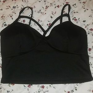 Black crop top
